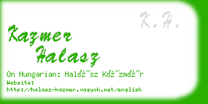 kazmer halasz business card